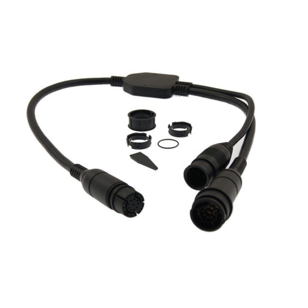 Raymarine AXIOM to Airmar Transducer 25 to 25 & 8 pin Adaptor Y Cable - PROTEUS MARINE STORE