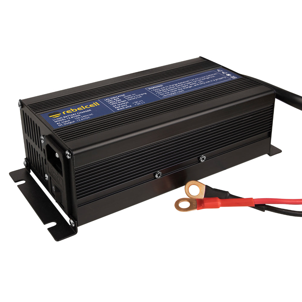Rebelcell 12.6V20A Lithium Battery Charger - 12V 20A - PROTEUS MARINE STORE