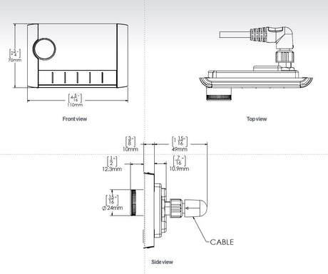 Fusion MS-ERX400 Apollo Wired Remote Control with Ethernet - PROTEUS MARINE STORE