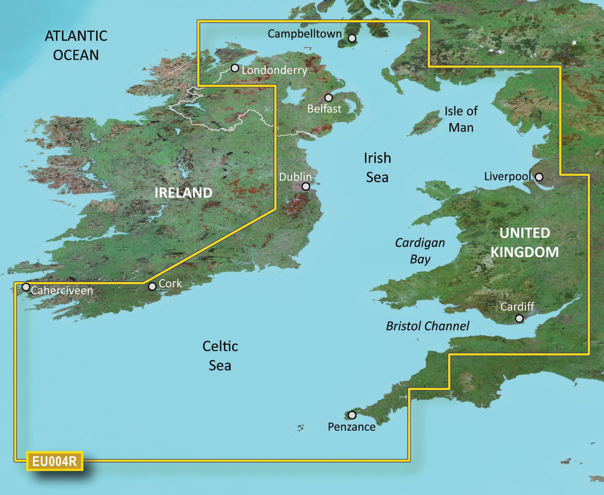 Garmin BlueChart G3 Vision Regular Area - VEU004R Irish Sea - PROTEUS MARINE STORE