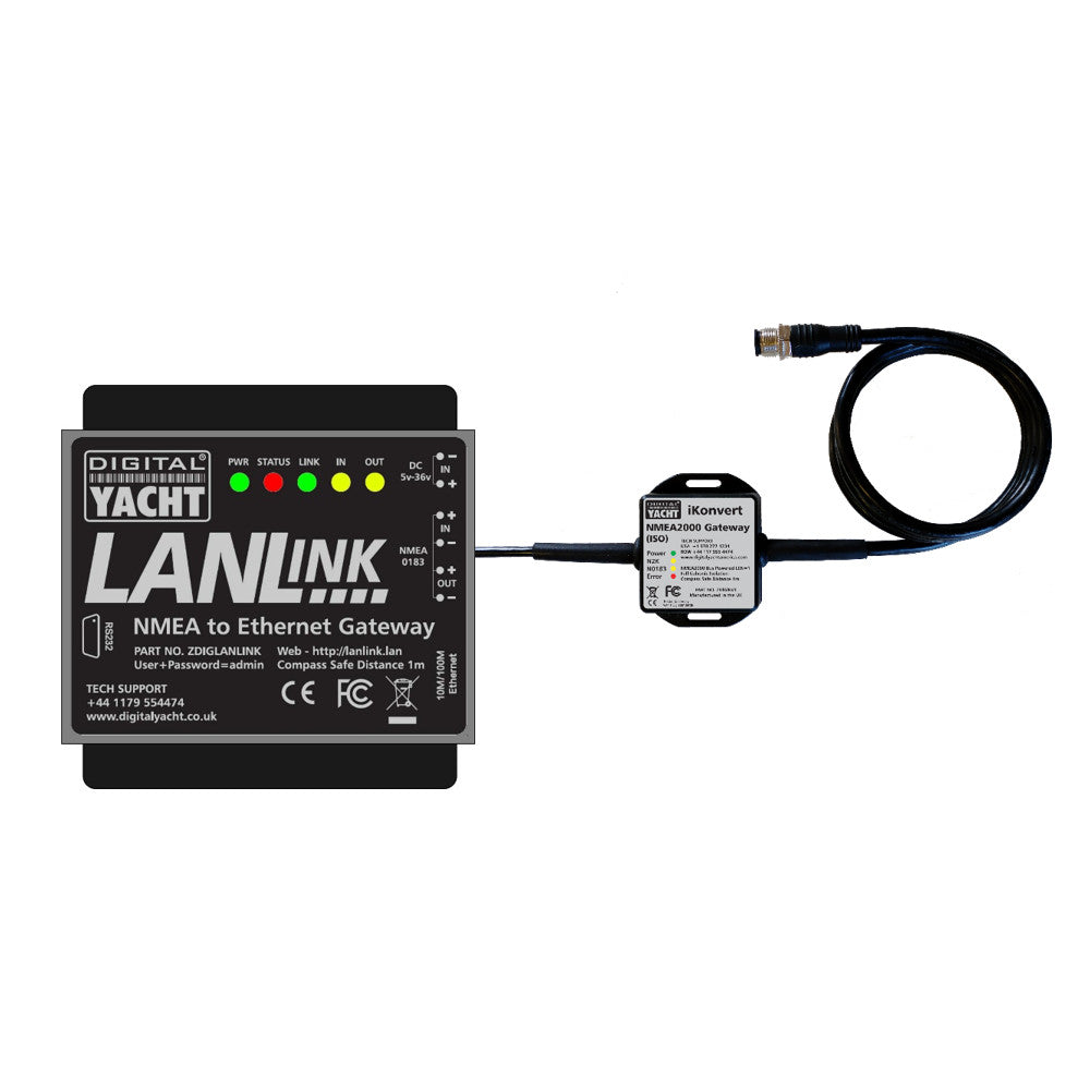 Digital Yacht Lanlink NMEA 2000 to Ethernet Gateway - PROTEUS MARINE STORE