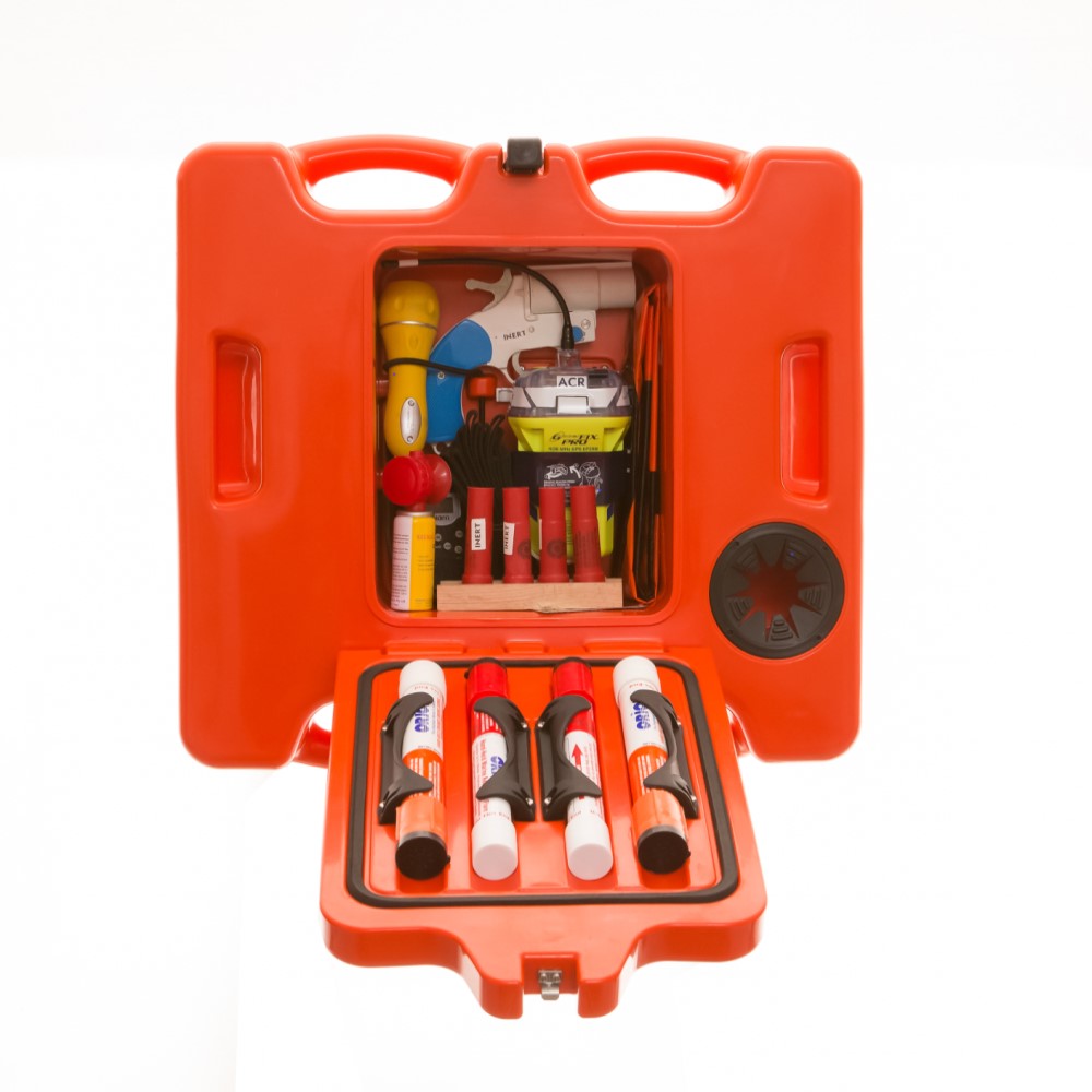 Life Cell Trawlerman Emergency Pod Grab Case Flotation Device for up to 6 People - Orange - PROTEUS MARINE STORE