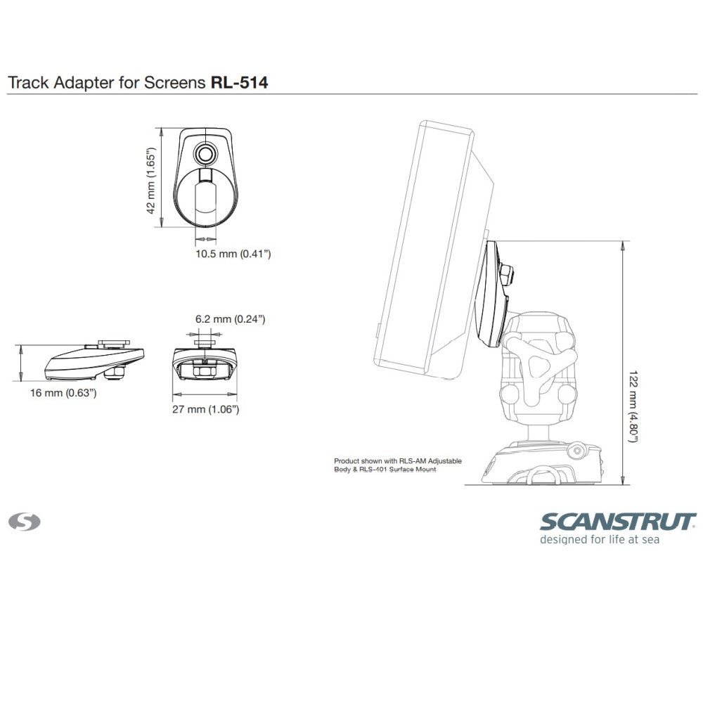 ROKK Midi Track Adapter for Screens - PROTEUS MARINE STORE