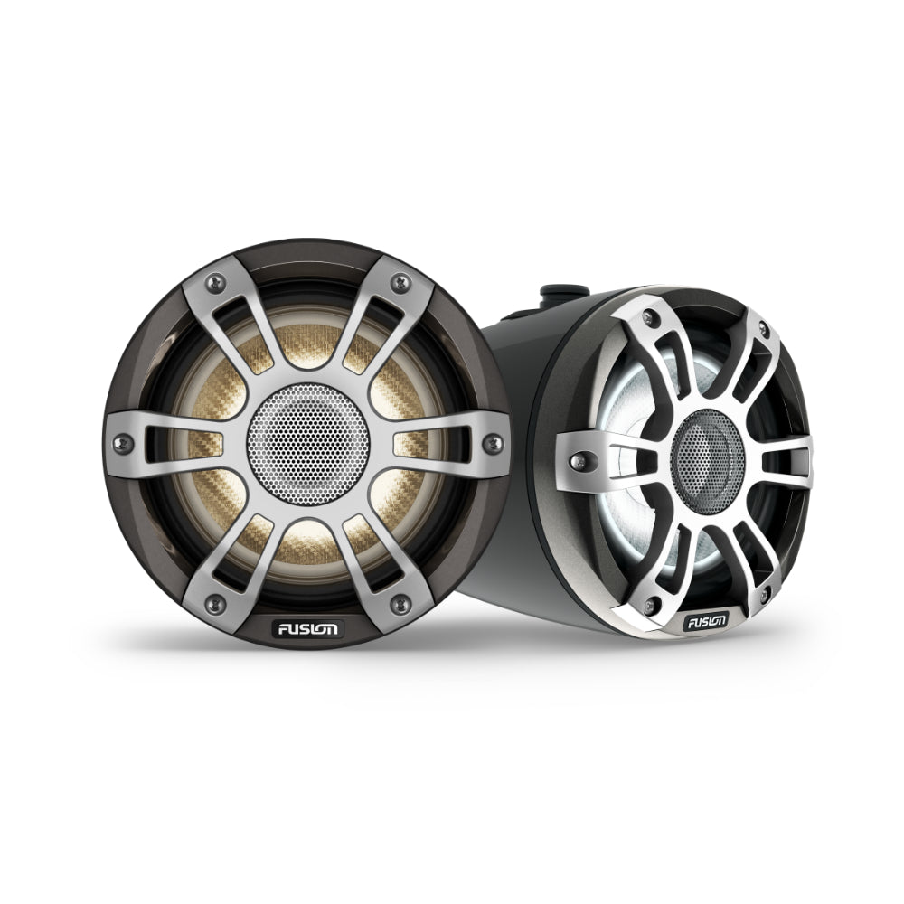 Fusion FLT653SPW 6.5" 3i CRGBW LED Tower Speaker 230W - Sports Black - PROTEUS MARINE STORE