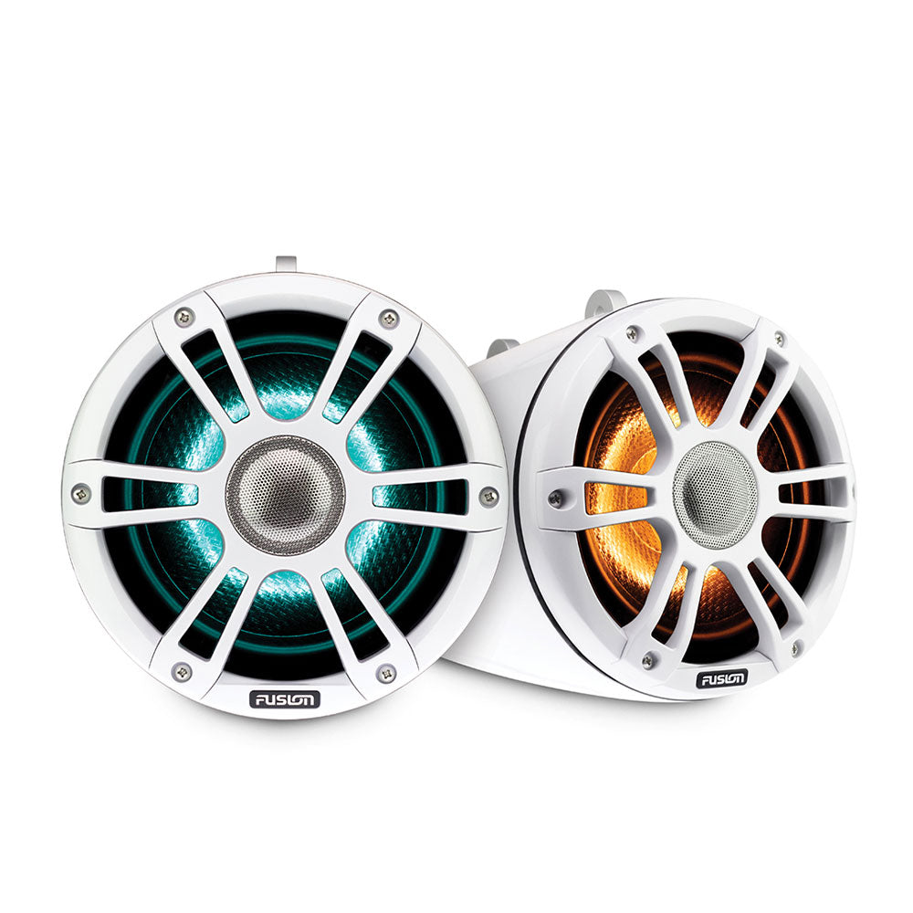 Fusion SG-FLT772SPW 7.7" CRGBW LED Wake Speakers 280W - Sports White - PROTEUS MARINE STORE