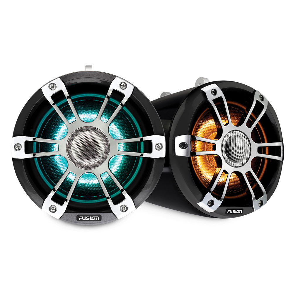 Fusion SG-FLT882SPC 8.8" CRGBW LED Wake Speakers 330W - Sports Chrome - PROTEUS MARINE STORE