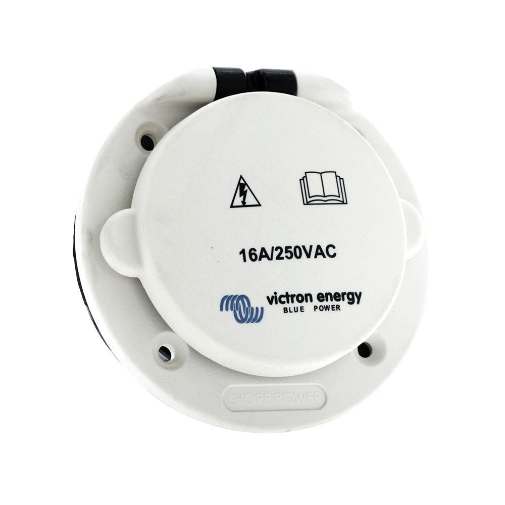 Victron Power Inlet 16A Shore Cable polyamid with cover - PROTEUS MARINE STORE