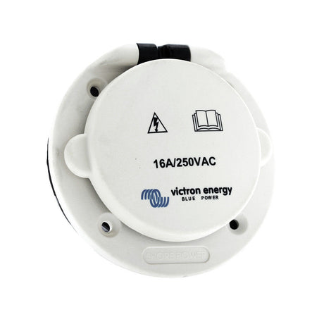 Victron Power Inlet 16A Shore Cable polyamid with cover - PROTEUS MARINE STORE