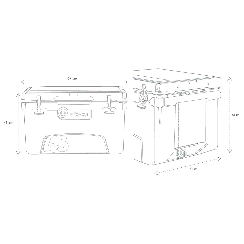 Utoka 45 Cool Box - Seafoam - PROTEUS MARINE STORE