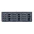 BEP 12V DC Circuit Breaker Panel 12-Way Horizontal (No Meters) - PROTEUS MARINE STORE