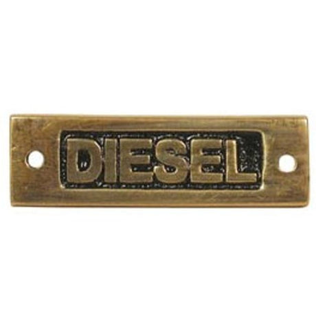 AG Diesel - Oblong Name Plate Brass - PROTEUS MARINE STORE