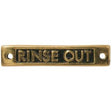AG Rinse Out - Oblong Name Plate Brass - PROTEUS MARINE STORE