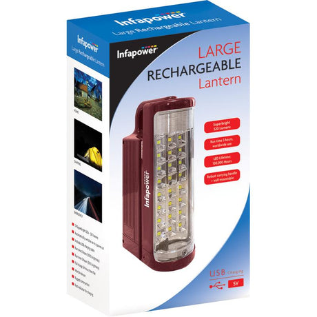 Infapower F059 24 LED Large Rechargeable Lantern with USB Charging
