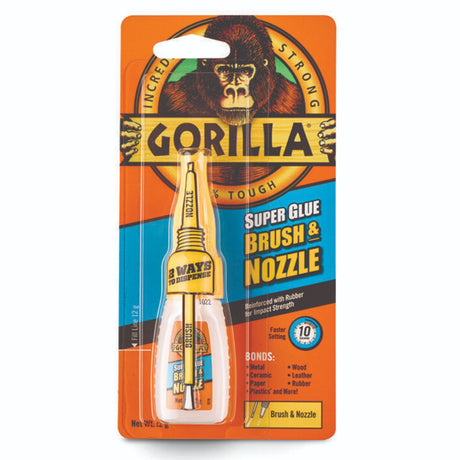 Gorilla Super Glue 2in1 Brush & Nozzle 12g - PROTEUS MARINE STORE