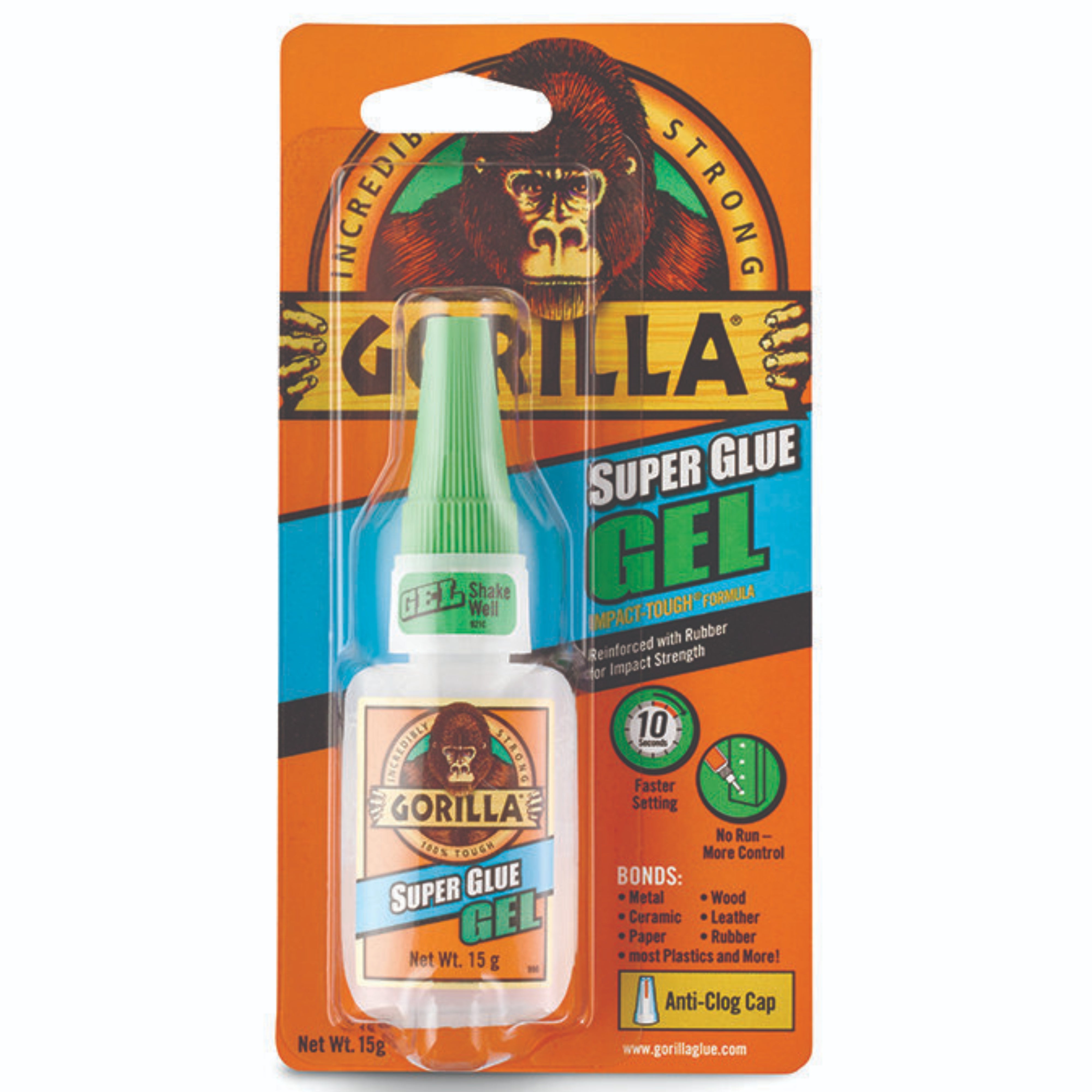 Gorilla Super Gel Glue 3g (2pk) or 15g