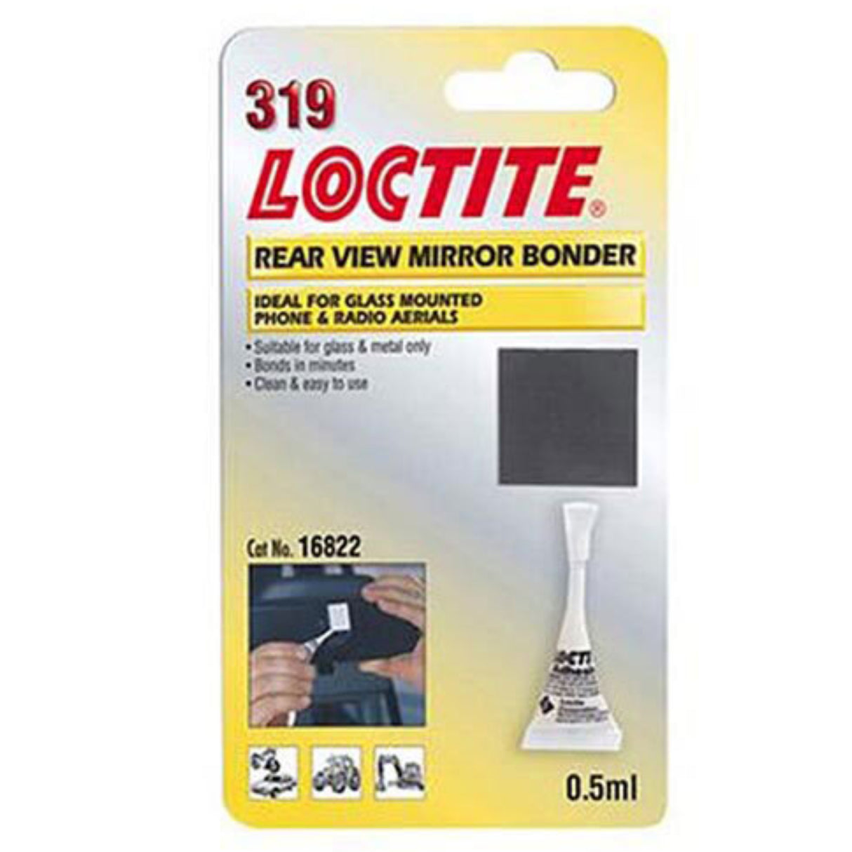 Loctite Rear View Mirror Bond 0.5ml For Glass Mounted Phone & Radio Aerials - PROTEUS MARINE STORE