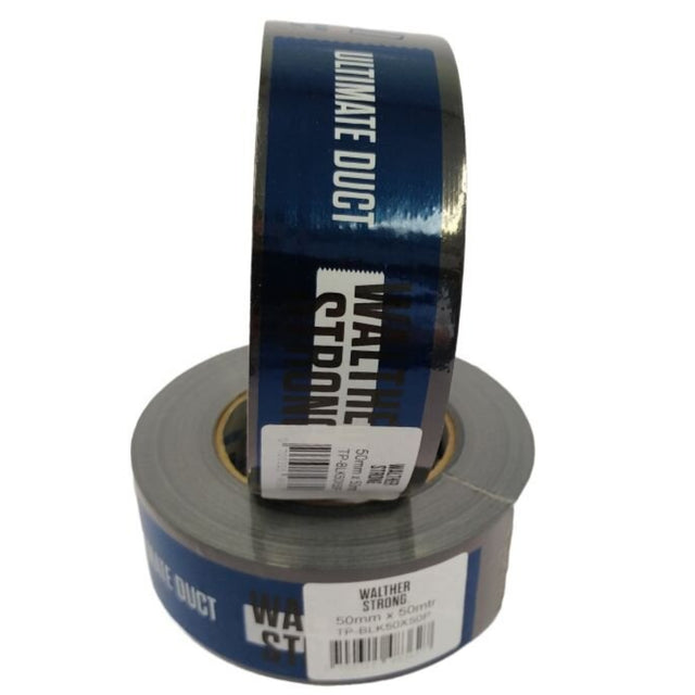 Walther Strong Ultimate Duct Tape Black 50mm x 50m - PROTEUS MARINE STORE