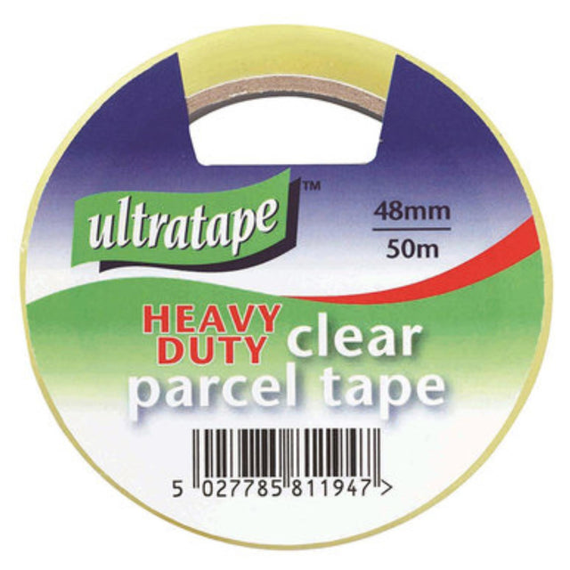 Ultratape Heavy Duty Clear Parcel Tape 48mm x 50m - PROTEUS MARINE STORE