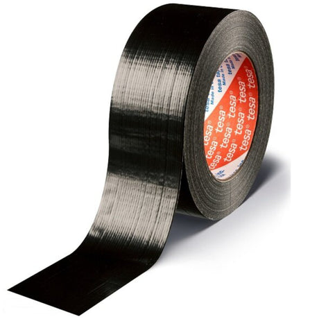Tesa Cloth Tape Black 2'' x 50m - PROTEUS MARINE STORE