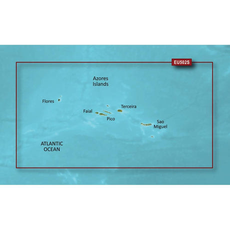 Garmin BlueChart G3 Vision Small Area - VEU502S - Azores Islands - PROTEUS MARINE STORE
