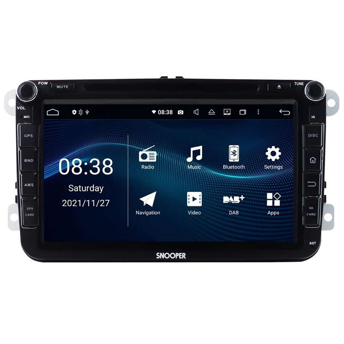 Snooper 8" Multimedia Player with Smartphone Control for VW T5 & T6