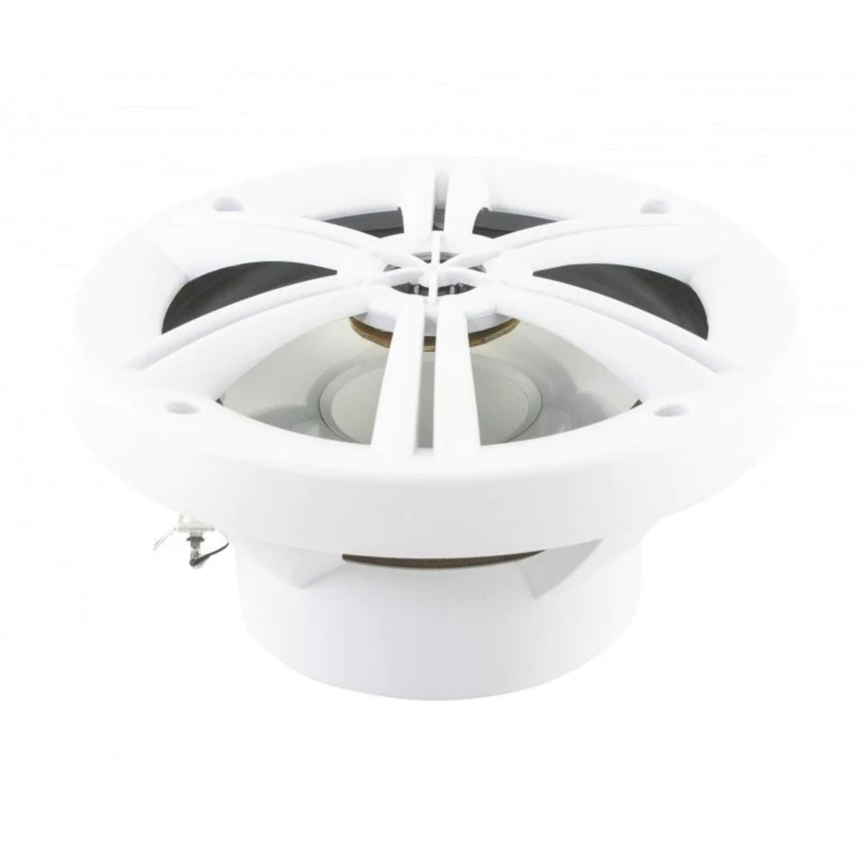 Stinger 6.5" White Coaxial Marine Speakers With Built-In Multi-Color Rgb Lighting - PROTEUS MARINE STORE