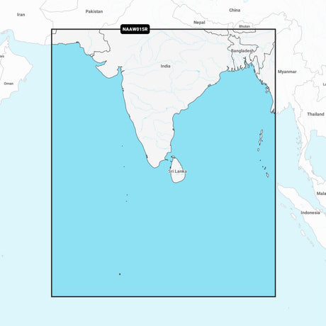 Navionics+ Regular Chart: AW015R -  Indian Subcontinent - PROTEUS MARINE STORE