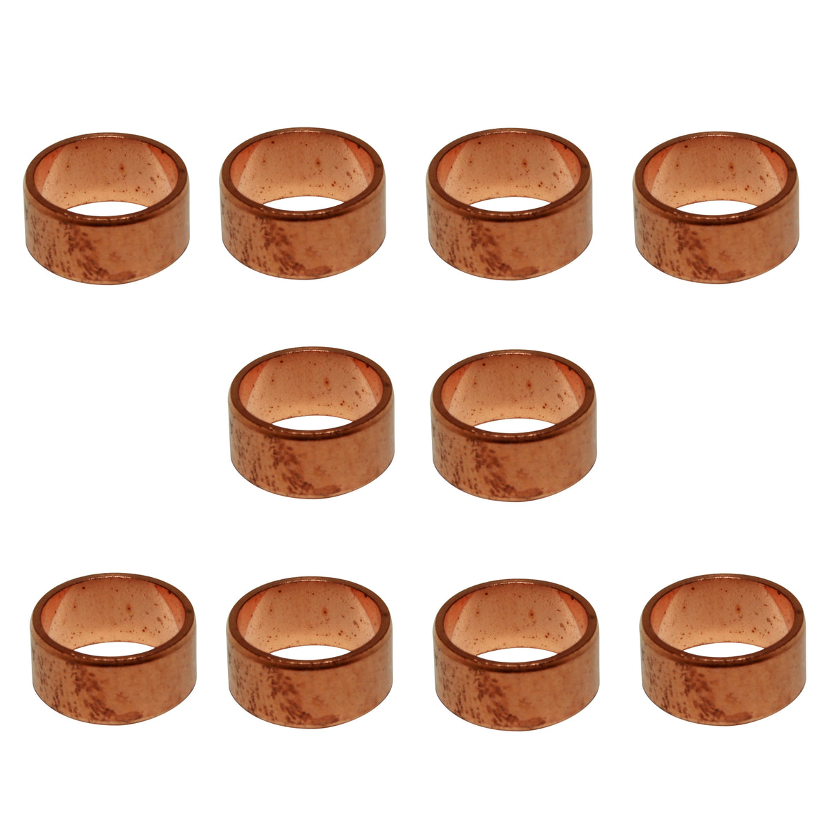 AG Copper Ring Olives - Suitable for 1/2" OD Pipe (Pack of 10)