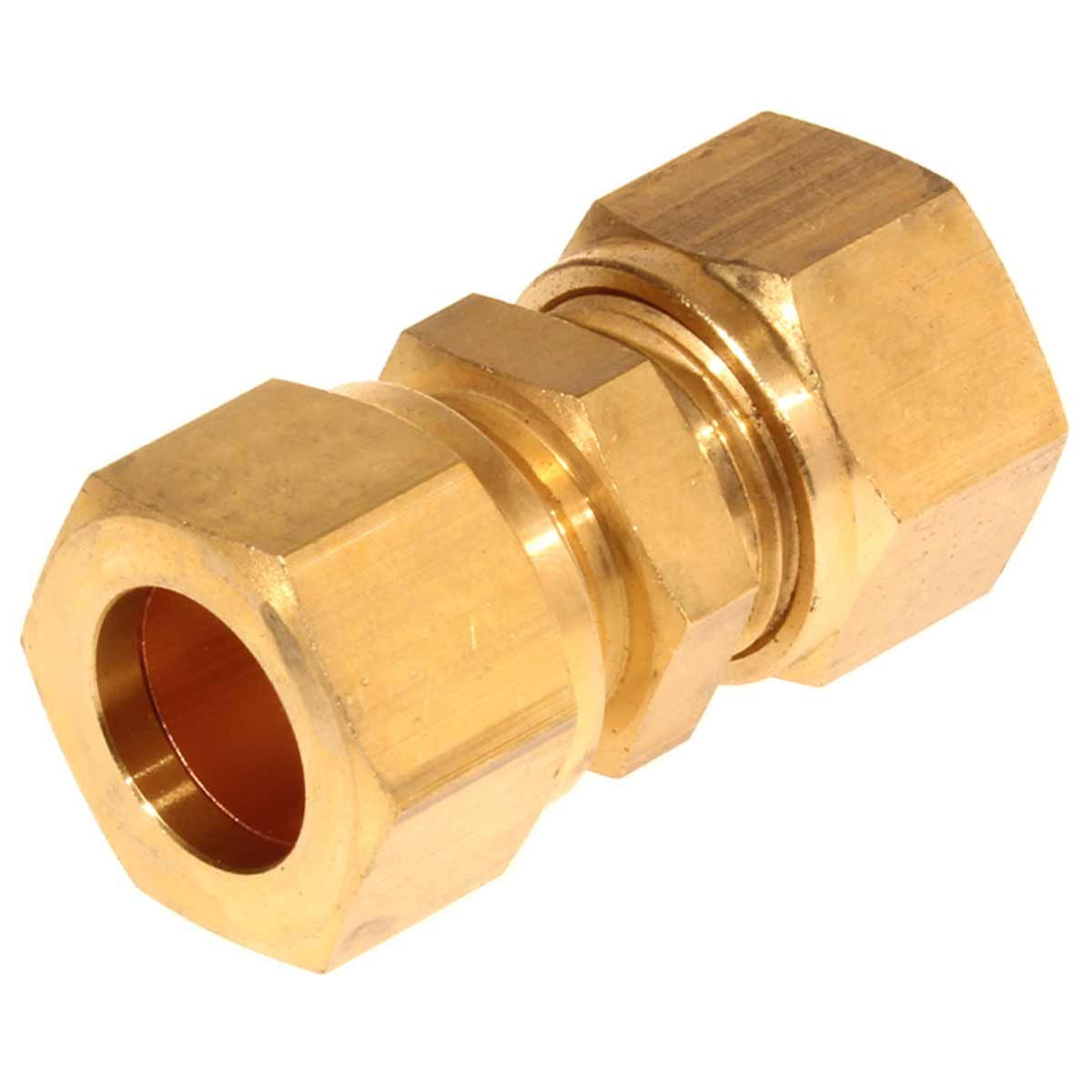 AG Brass Straight Coupling 15mm x 15mm
