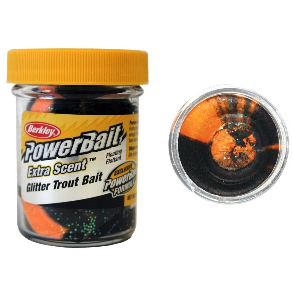 Berkley Powerbait Select Glitter Trout Bait - Black/Orange (2pk)