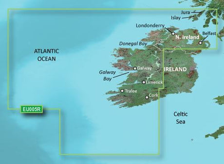 Garmin BlueChart G3 Vision Regular Area - VEU005R Ireland, West Coast - PROTEUS MARINE STORE