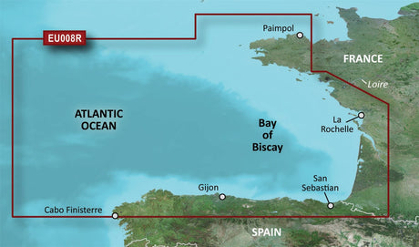 Garmin BlueChart G3 Vision Regular Area - VEU008R Bay of Biscay - PROTEUS MARINE STORE