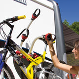 Fiamma Carry Bike Block Pro 1 Red, Cycle Carrier Locking Arm Clamping System, 04133-01-