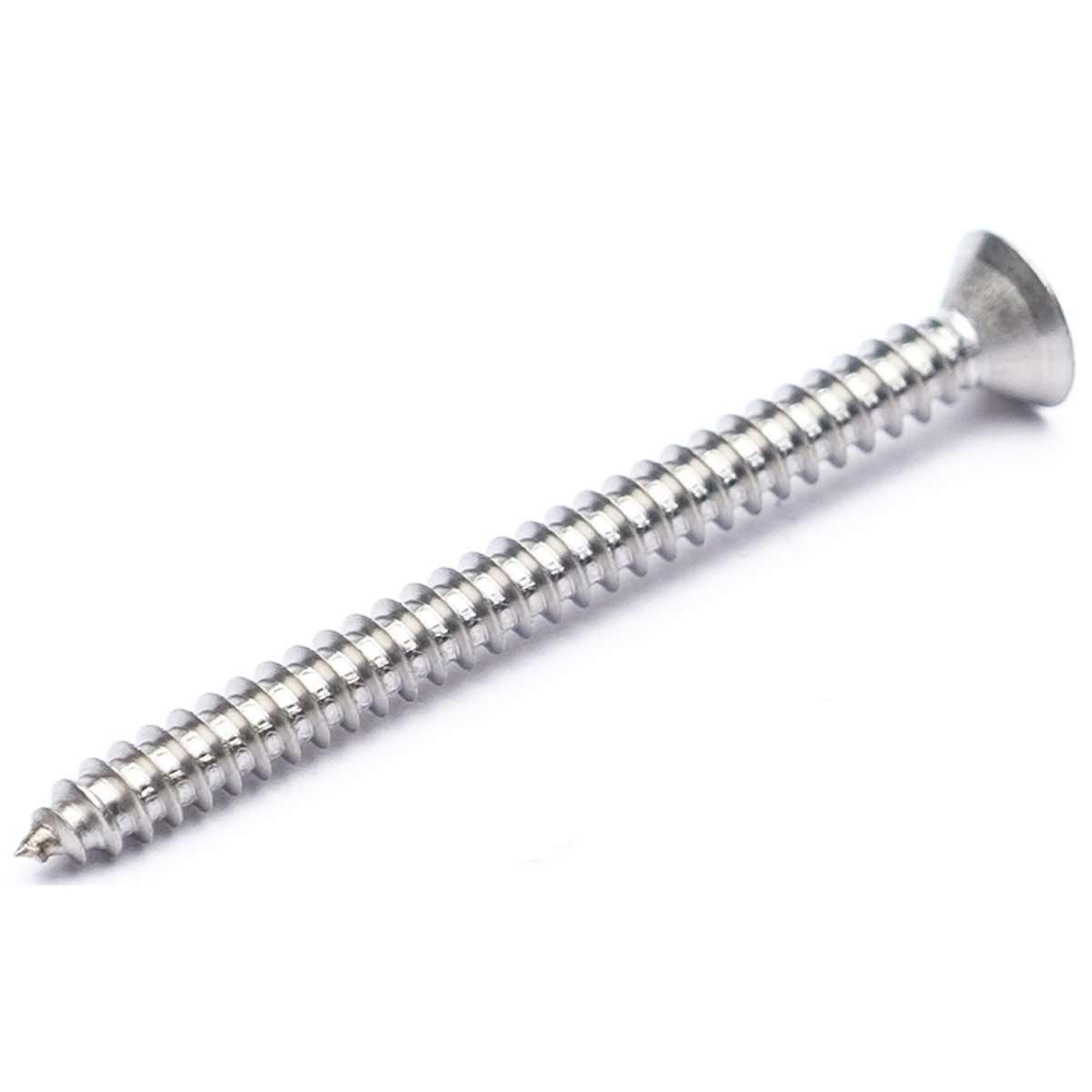 AG ECS Vent No6 x 1/2" Stainless Steel Pan HD Slotted Self Tapping Screw