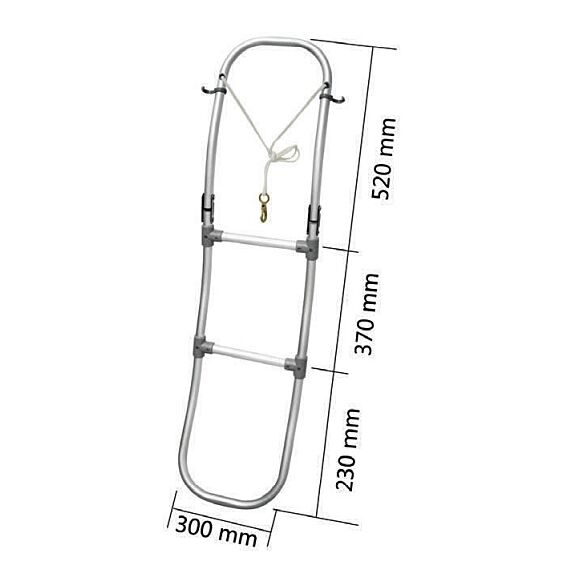Folding ladder For Inflatable Boats 3 Step