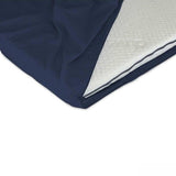Duvalay Zipped Sheet for Compact Travel Topper 66 x 5cm (Navy)