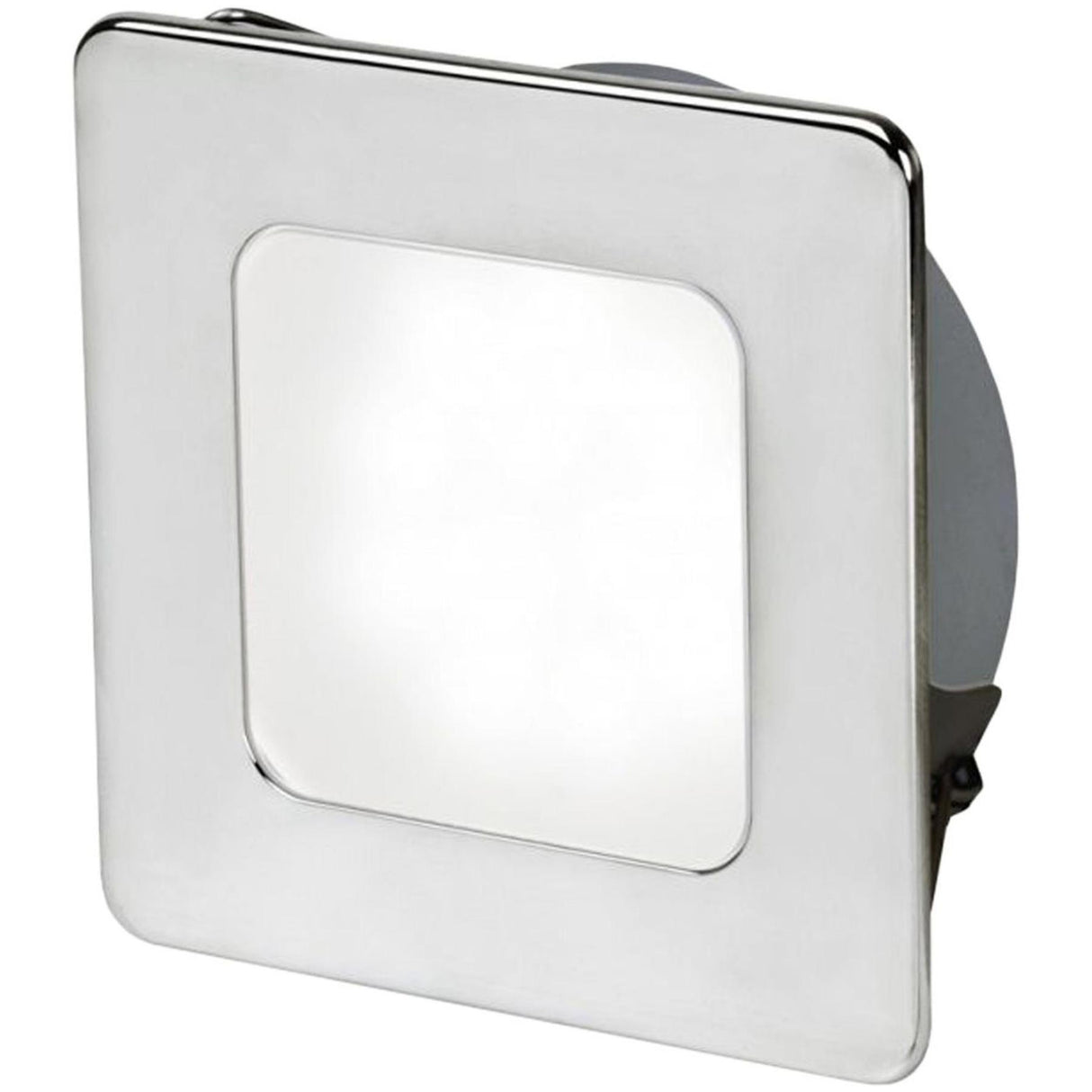 Hella Slim EuroLED 95 Marine Grade SS Low Profile Square Light (Daylight White + Red)