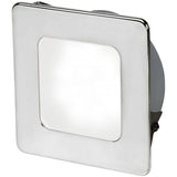 Hella Slim EuroLED 95 Marine Grade SS Low Profile Square Light (Daylight White + Red)