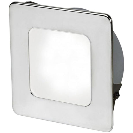 Hella Slim EuroLED 95 Marine Grade SS Low Profile Square Light (Daylight White + Red)