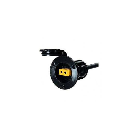 Flush Mount Power Port – Black