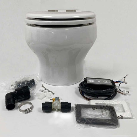 Tecma Elegance 2G Slant Lo Toilet C/System 2Sw 24V - PROTEUS MARINE STORE
