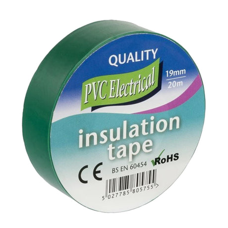 Electrical PVC Insulation Tape Green 19mm x 20m - PROTEUS MARINE STORE