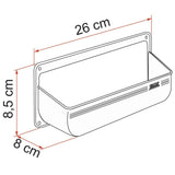 Fiamma Vehicle Storage Pocket Medium with Screws  - White, 03177-01-