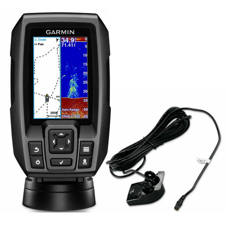 Garmin Striker 4 GPS Fishfinder with CHIRP Sonar Dual-Beam Transducer - PROTEUS MARINE STORE