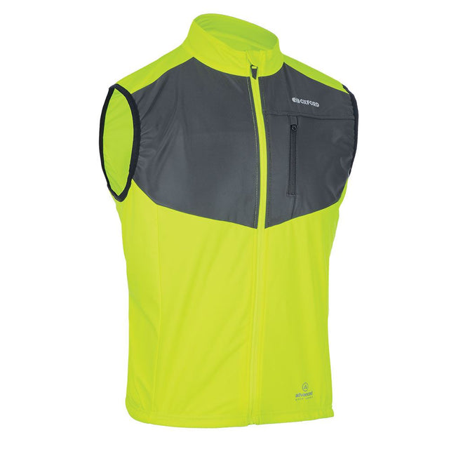 Oxford Venture Windproof Gilet - Fluorescent Yellow - XL - PROTEUS MARINE STORE