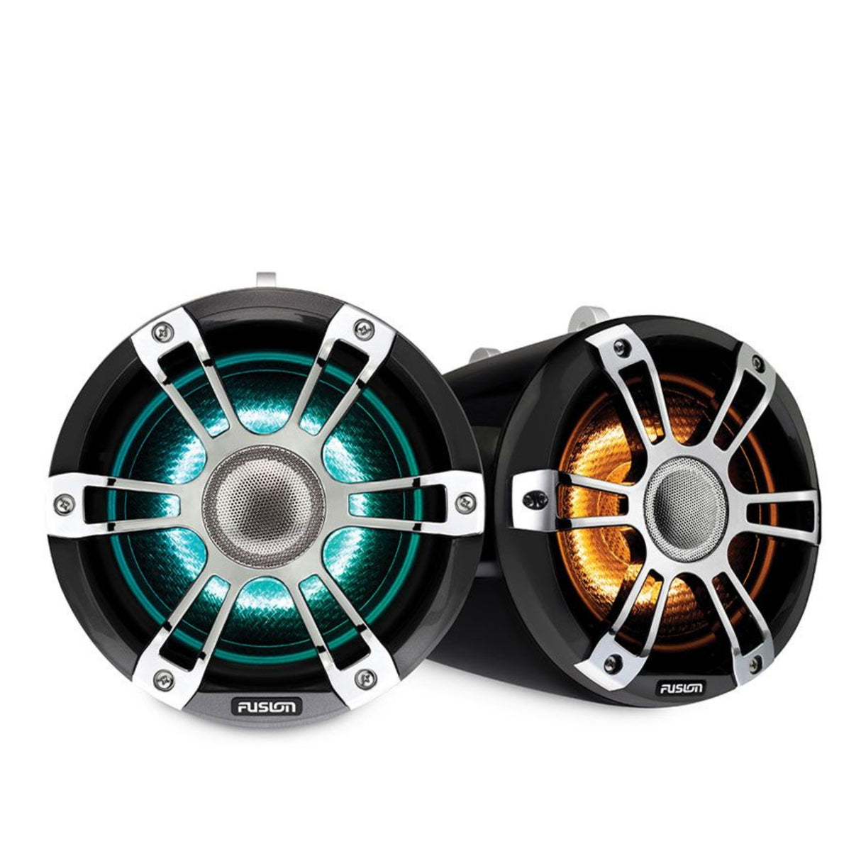 Fusion SG-FLT652SPC 6.5" CRGBW LED Wake Speakers 230W - Sports Chrome - PROTEUS MARINE STORE