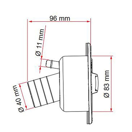 Fiamma Water Filler Locking Cap Black 94715-006 for Caravan Motorhome Campervans