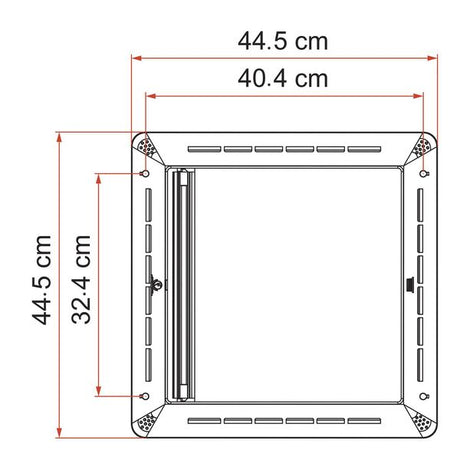 Fiamma Rollo Vent 40x40cm Rooflight Roller Blind (06310-02-) Motorhome Campervan