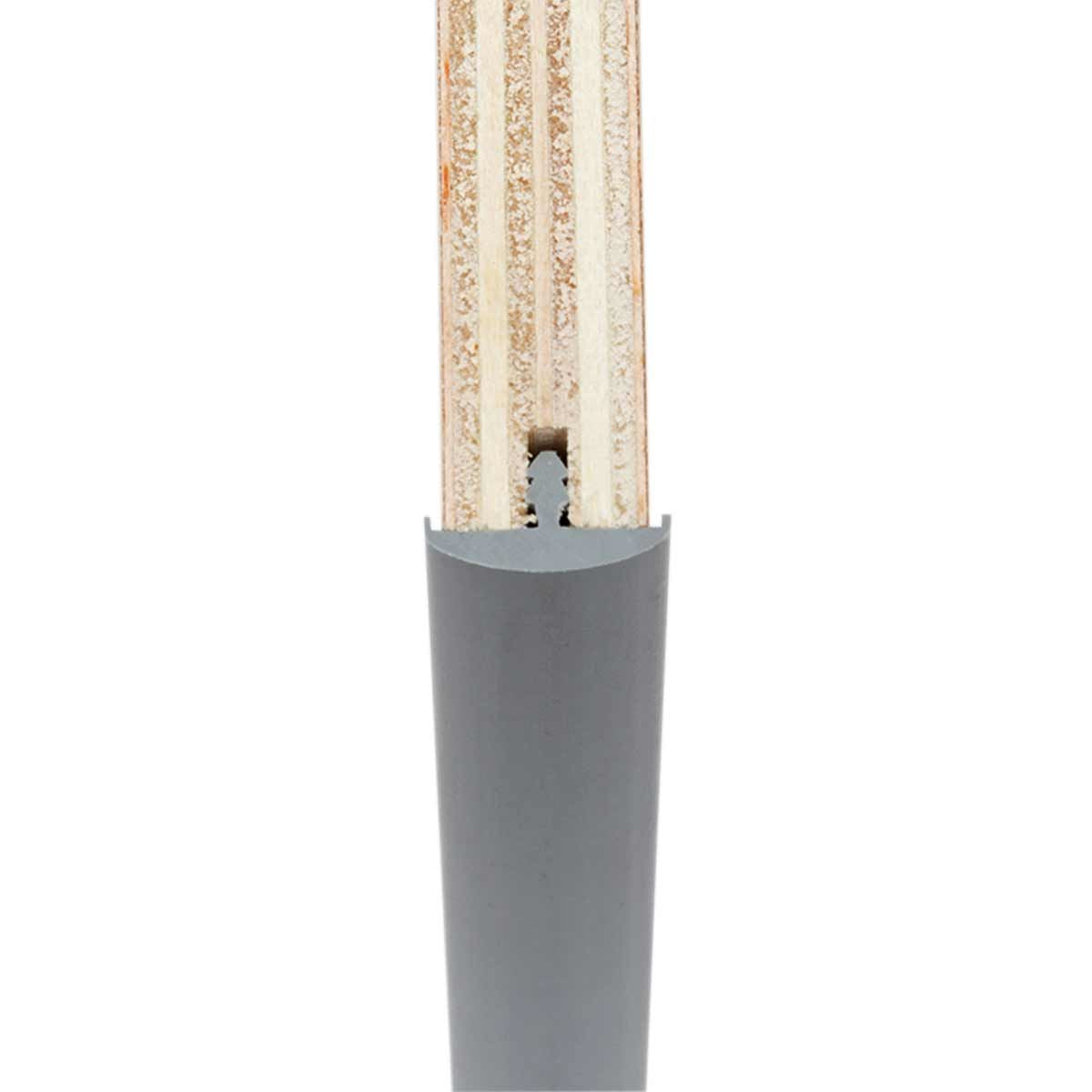 Double Lipped T-Trim Dark Grey 50m Roll