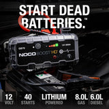 NOCO Boost HD GB70 2000A UltraSafe Car Jump Starter, Jump Starter Power Pack, 12V Battery Booster, Portable Powerbank Charger, and Jump Leads for up to 8.0-Liter Petrol and 6.0-Liter Diesel Engines